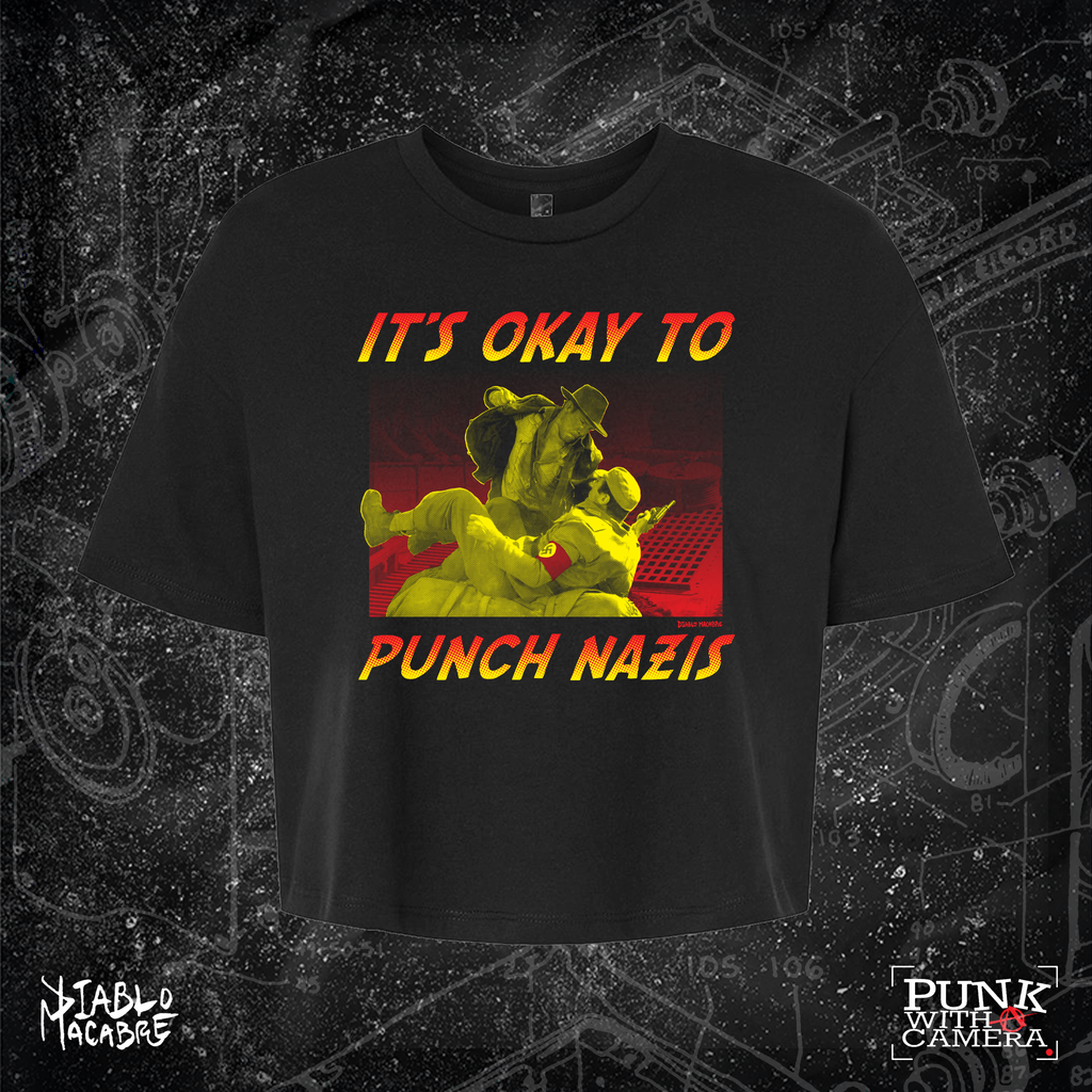 Its Okay To Punch Nazis - Two Color Version - Diablo Macabre