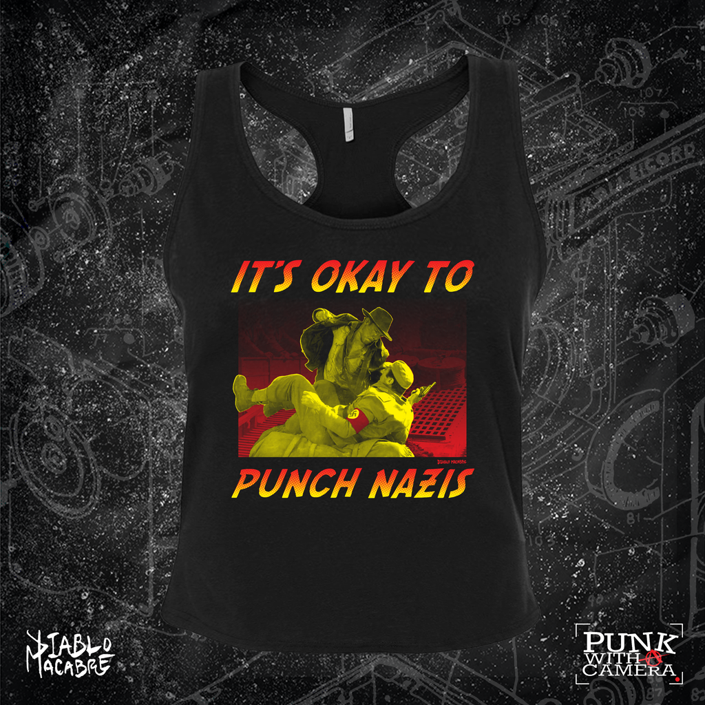 Its Okay To Punch Nazis - Two Color Version - Diablo Macabre