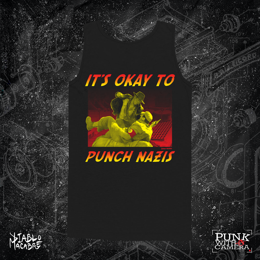 Its Okay To Punch Nazis - Two Color Version - Diablo Macabre
