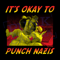 Its Okay To Punch Nazis - Two Color Version - Diablo Macabre