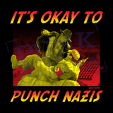 Its Okay To Punch Nazis - Two Color Version - Diablo Macabre