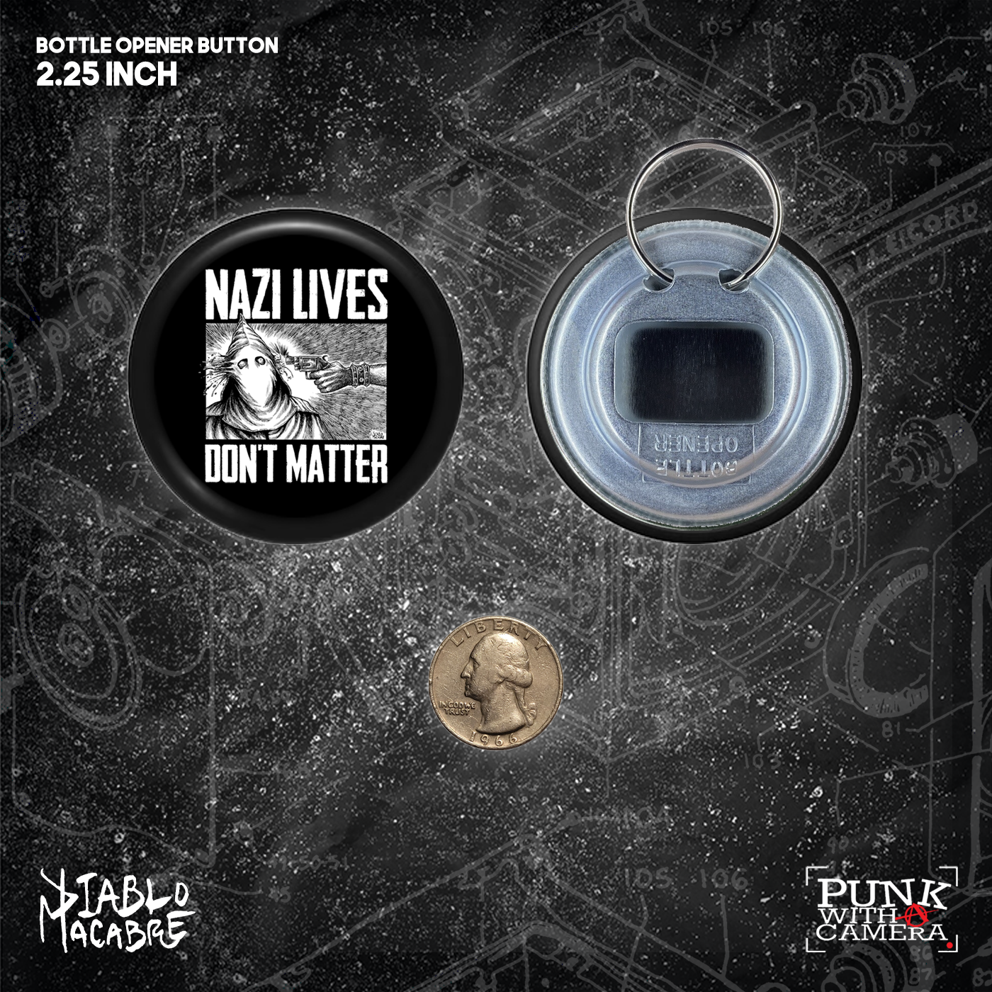 Nazi Lives Don't Matter - Gun - Buttons (1, 1.25 1.5, & 2.25 Inch)