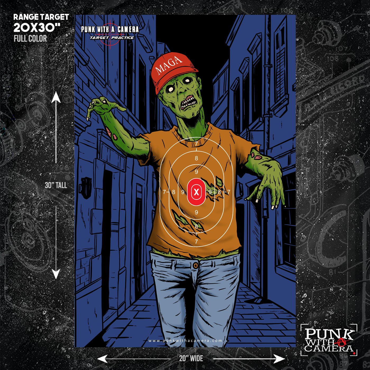 MAGA Zombie - Gun Range Target
