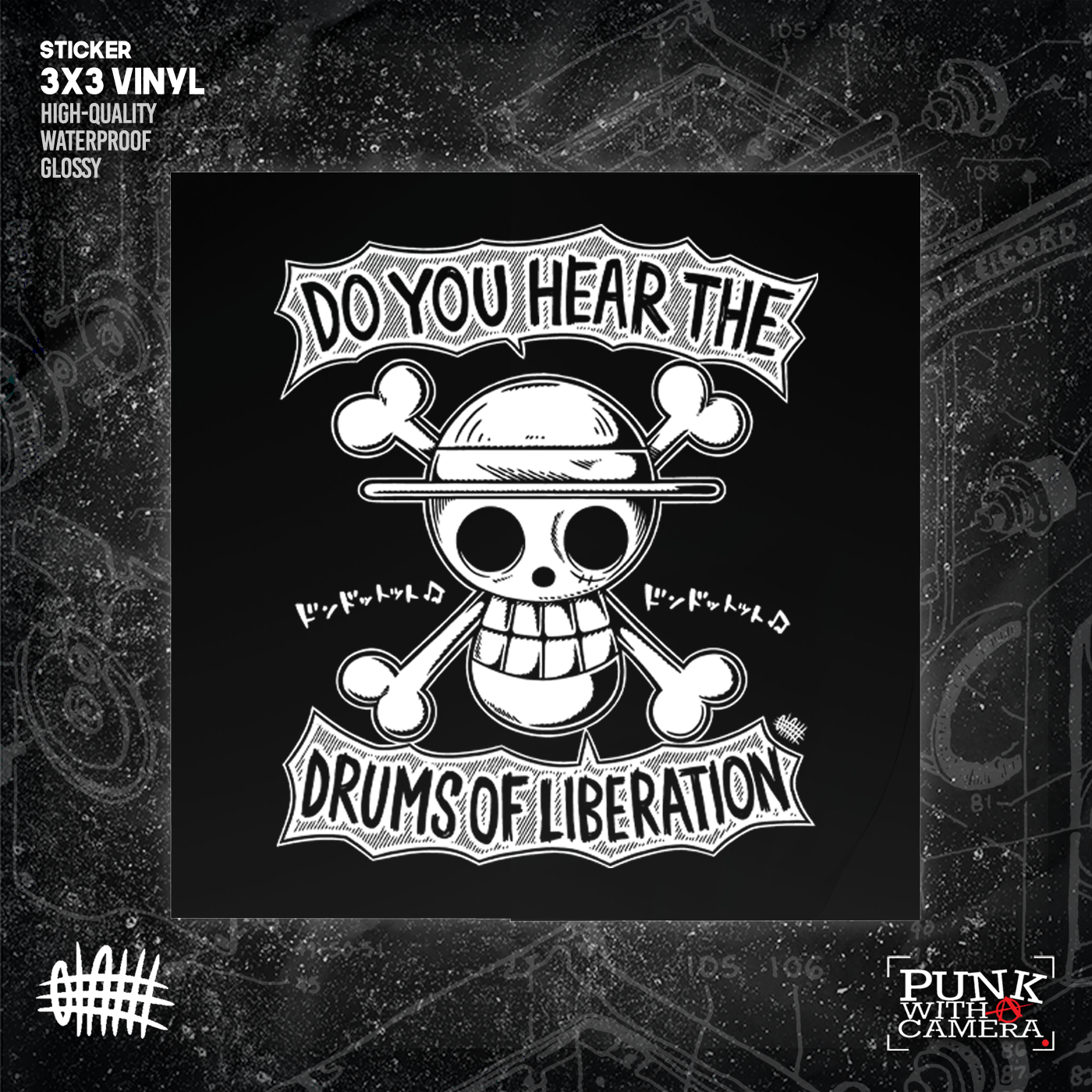 Do You Hear The Drums Of Liberation - Sticker (3X3)