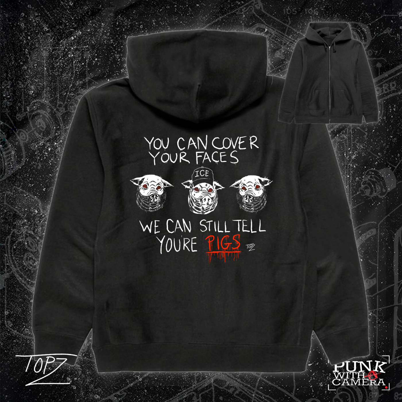 You Can Cover Your Faces We Can Still Tell You're Pigs - Topz - Mutual Aid Design