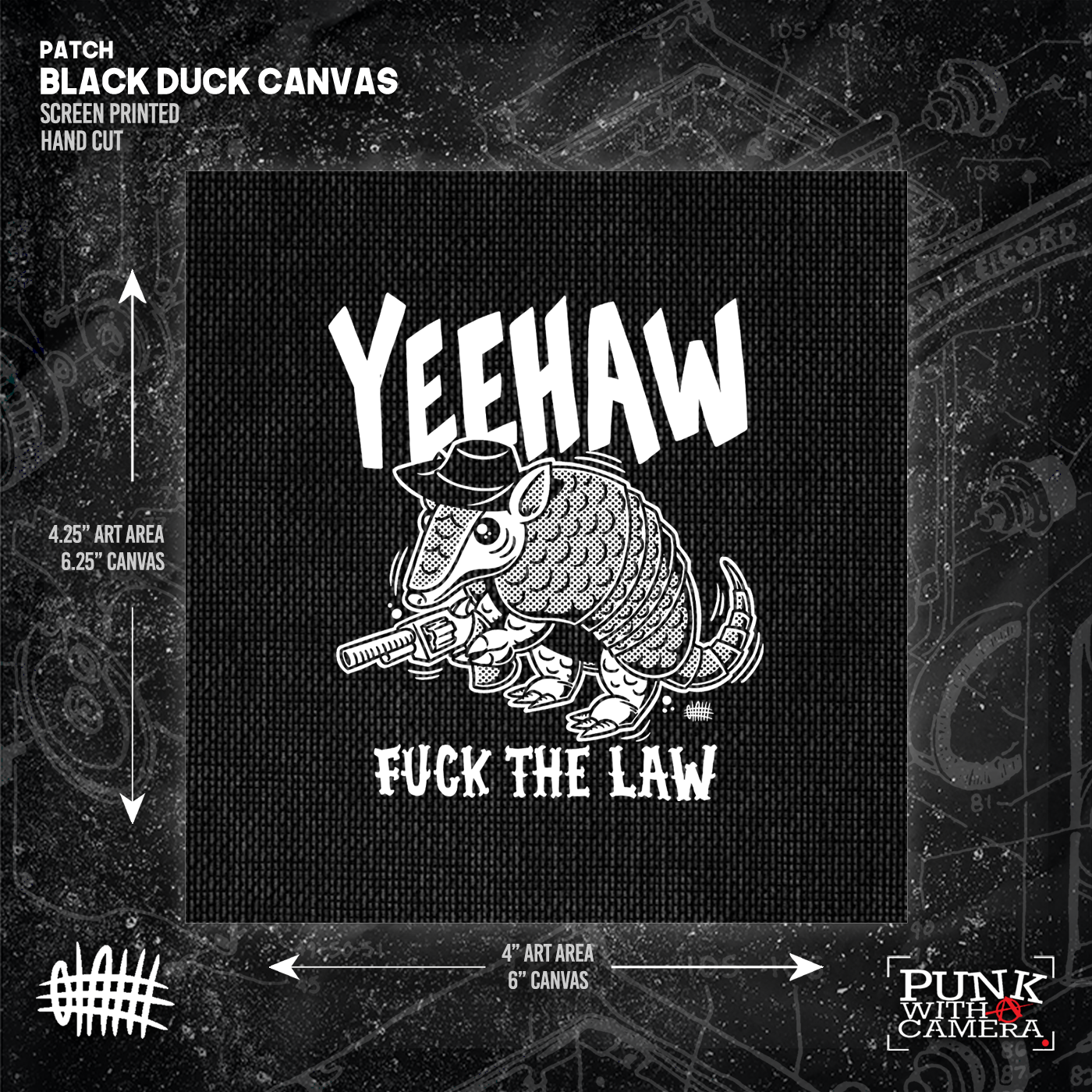 Yeehaw Fuck The Law Gun - Patch (4x4)