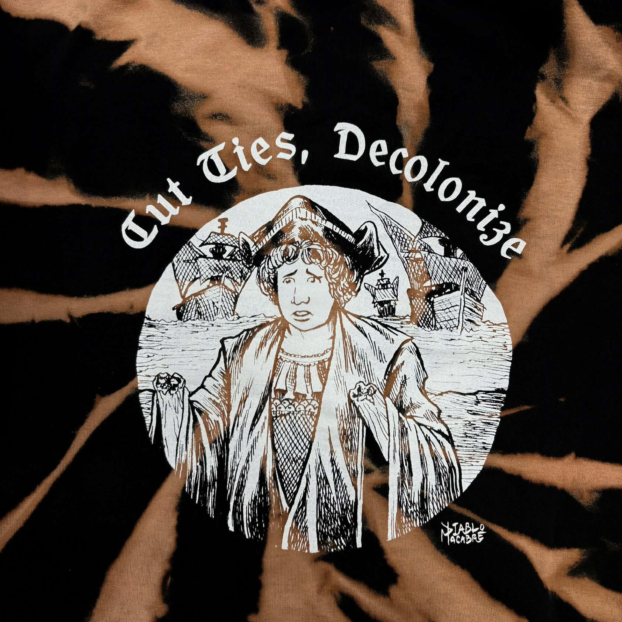 Cut Ties - 5XL - Discounted Bleached Zip Up Hoodie