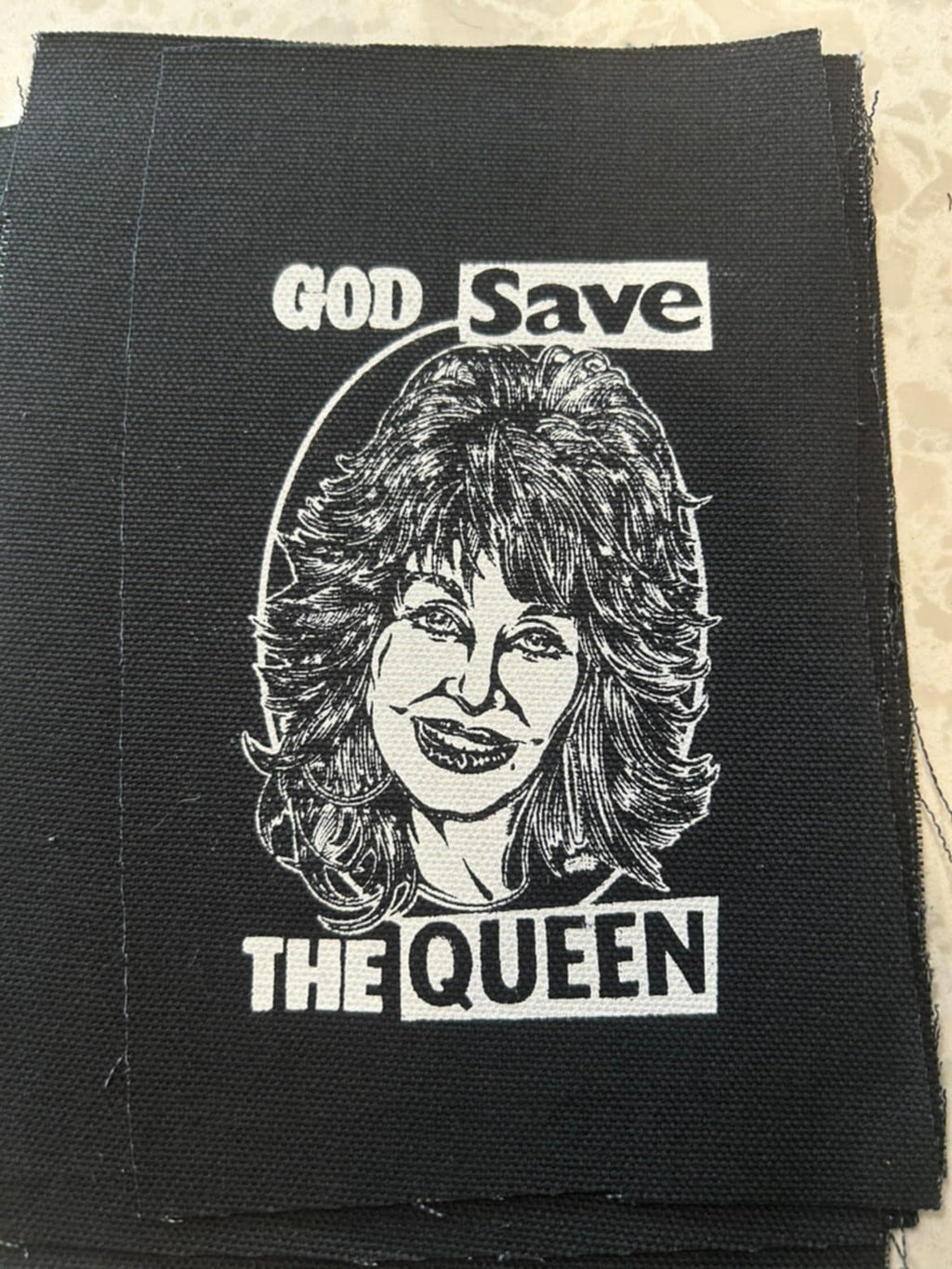 God Save The Queen Dolly Parton - Patch (6x6)