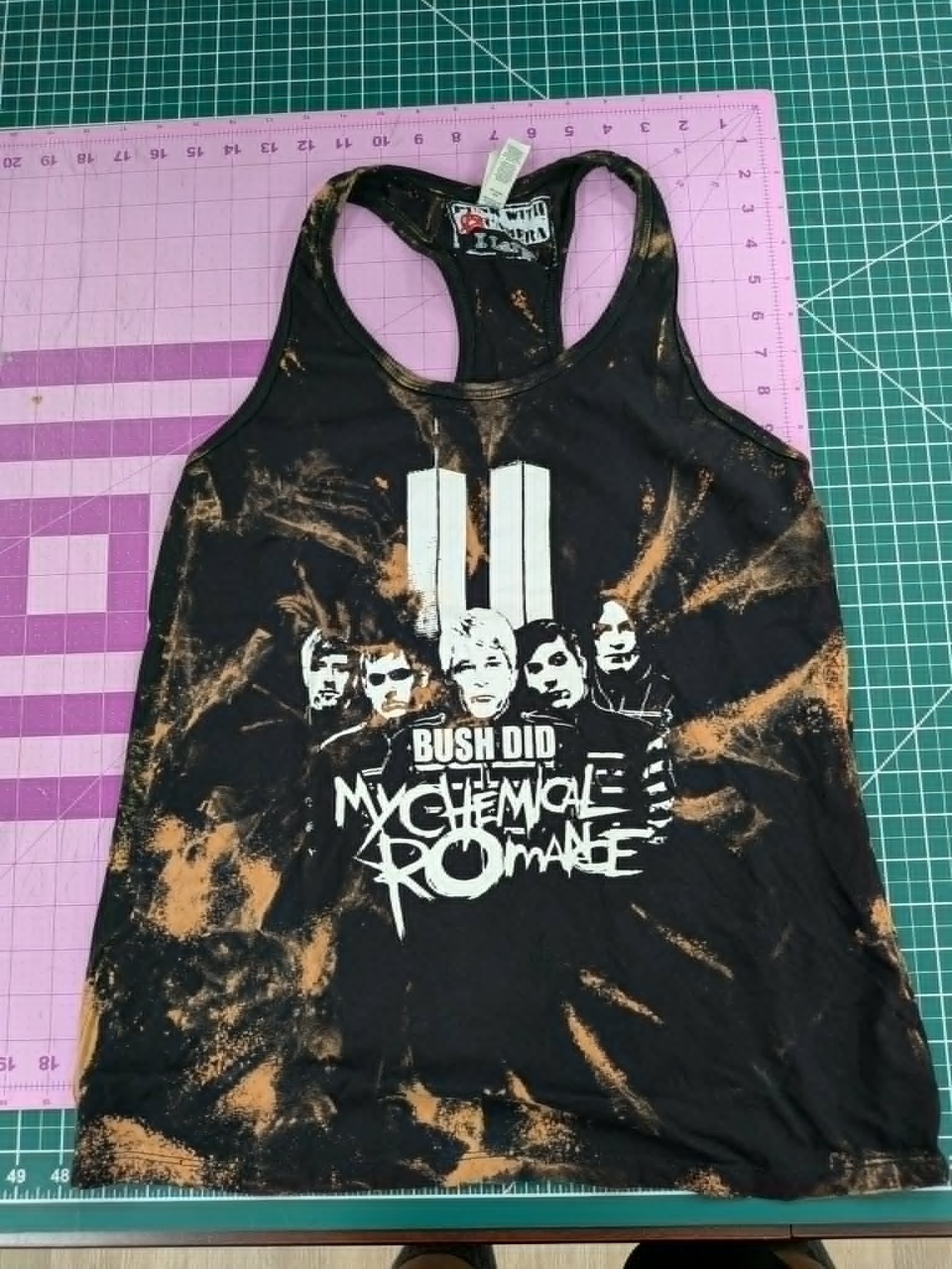 Bush Did MCR - XL - Bleached Racerback