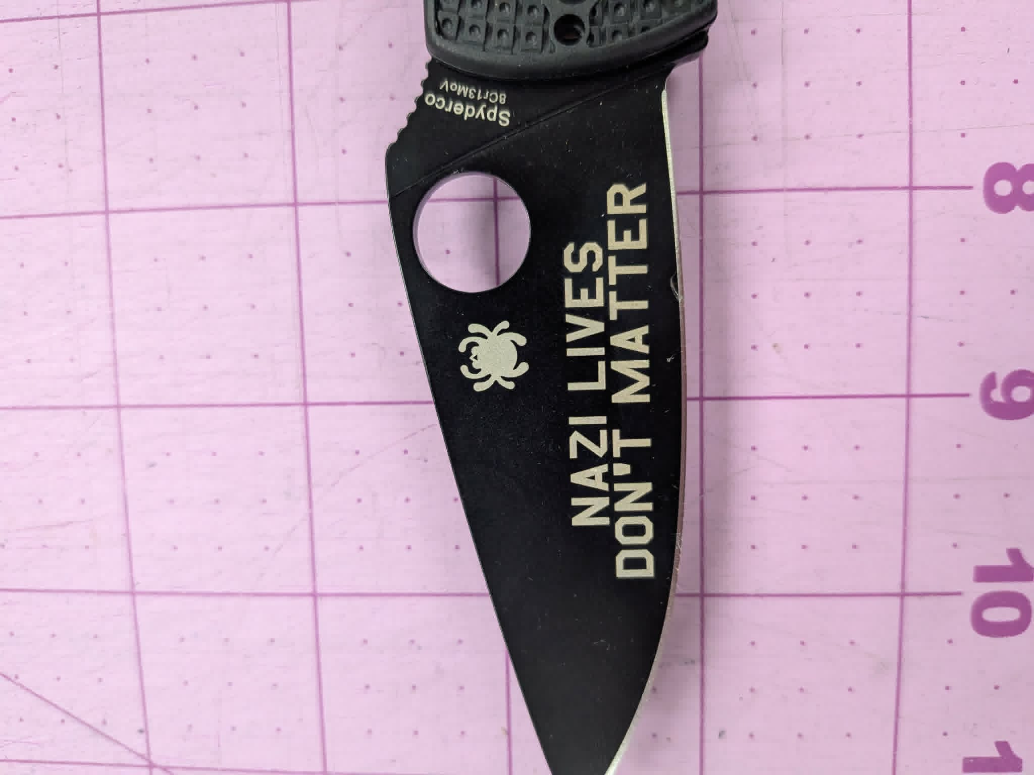 Spyderco Tenacious Folding Knife - Laser Engraved