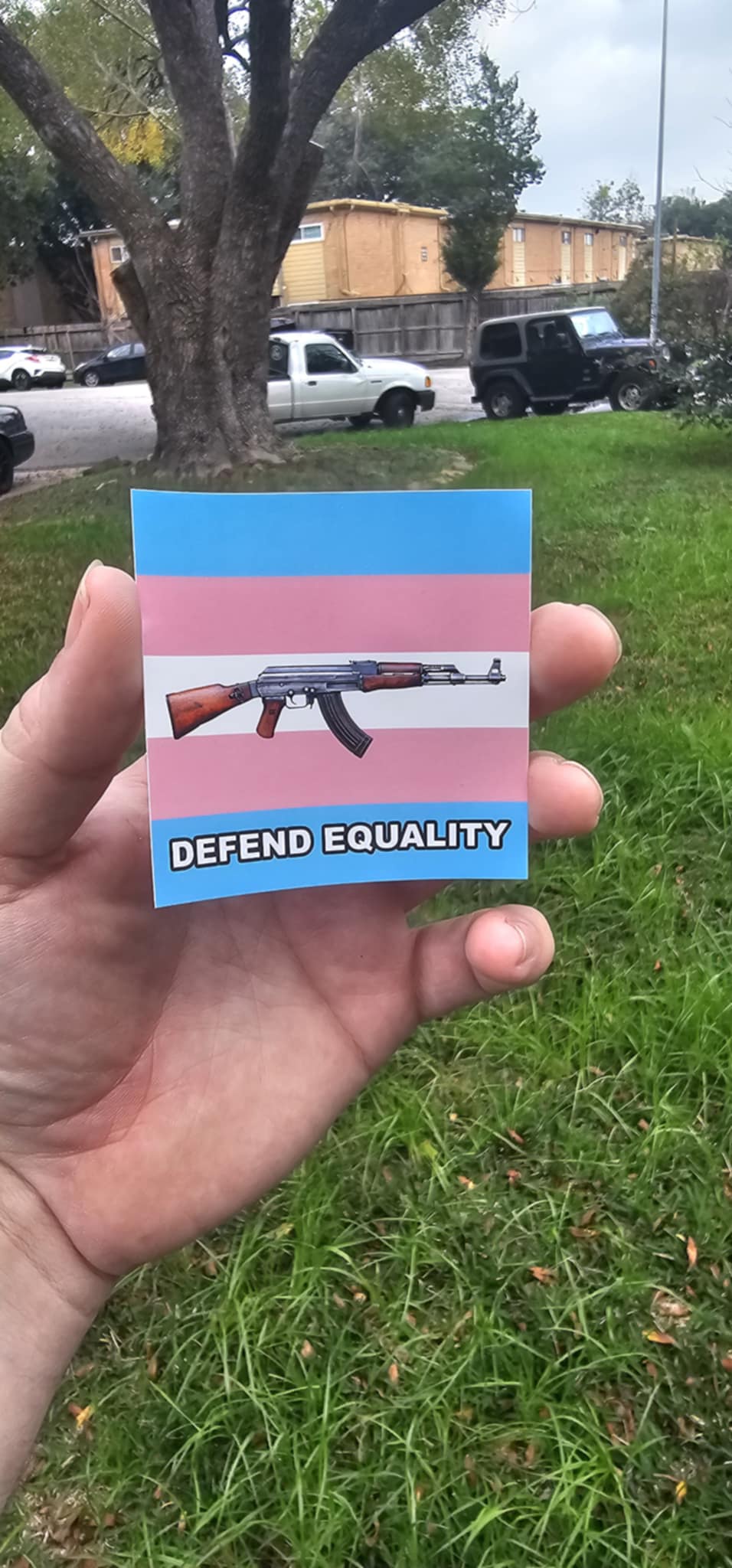 Defend Equality Trans Rights - Sticker (3X3)