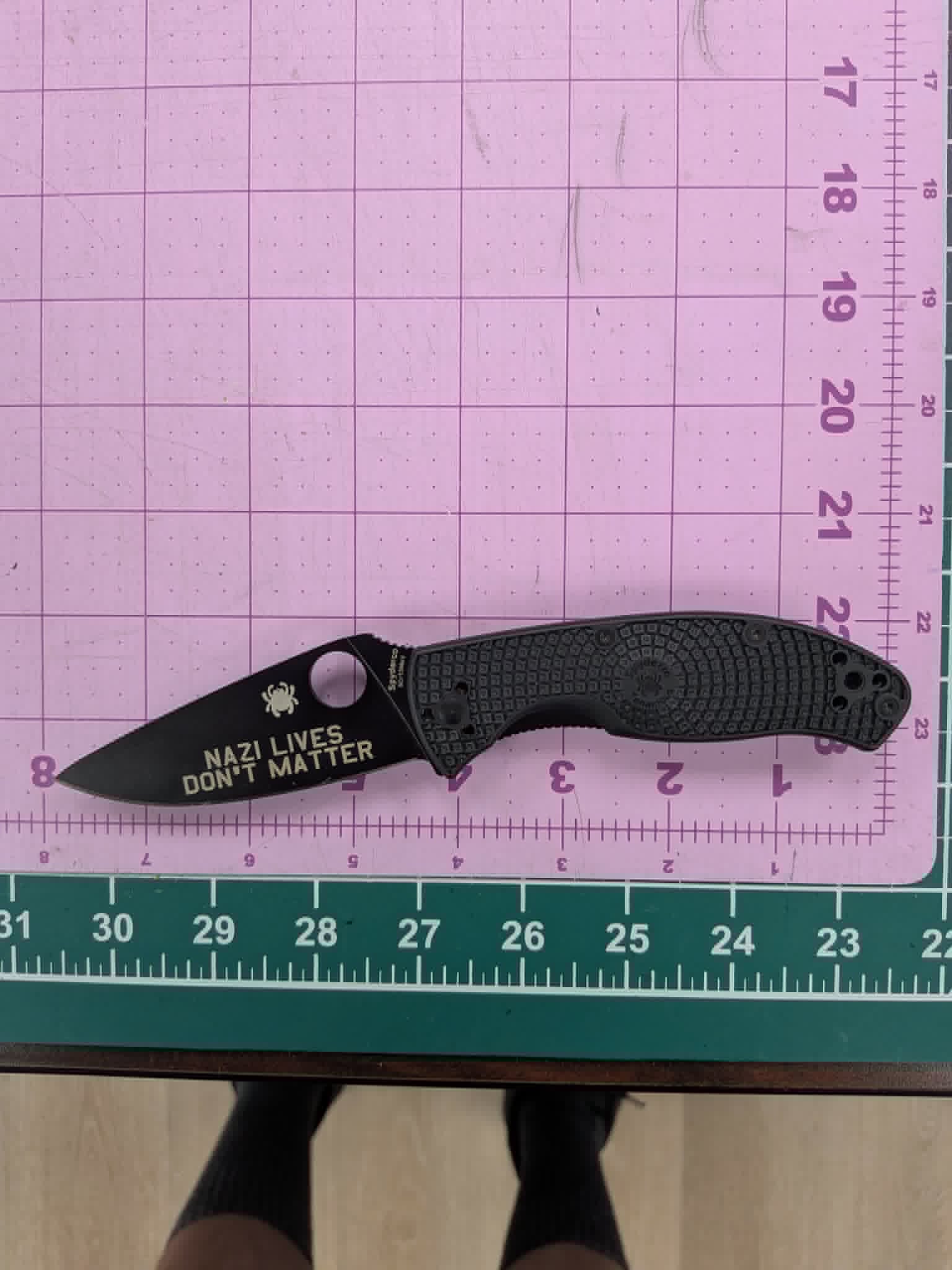 Spyderco Tenacious Folding Knife - Laser Engraved