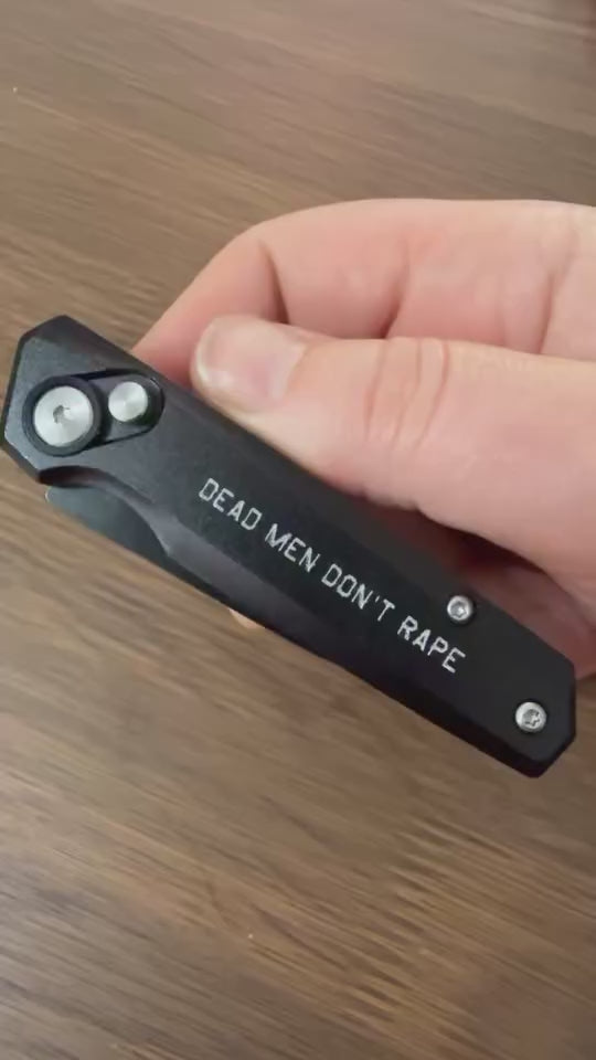 Dead Men Don't Rape - Engraved 2.5 Inch Knife