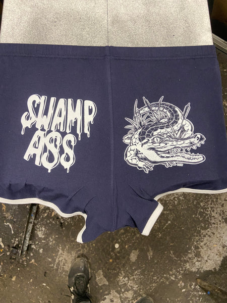 Metal shop booty shorts