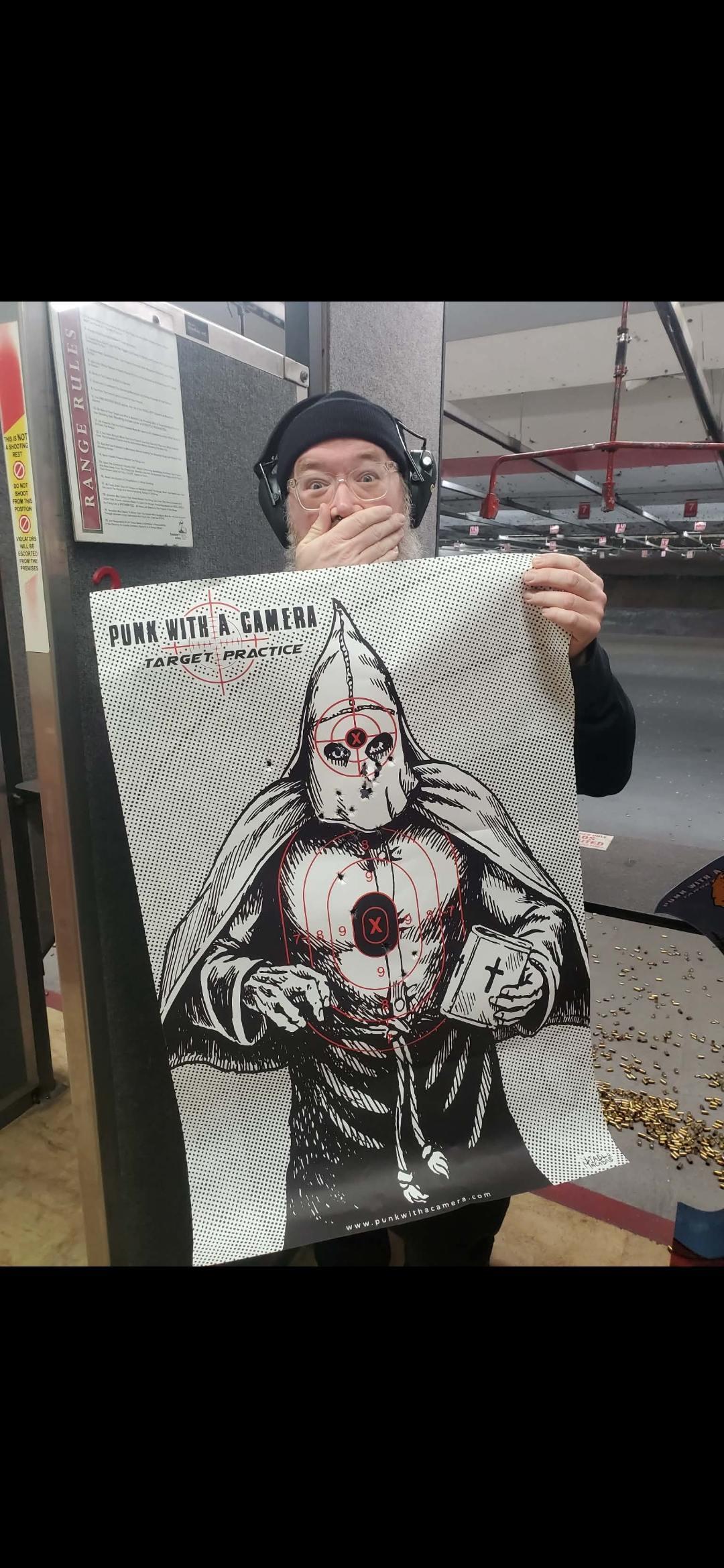 Klansman Target Practice - Gun Range Target