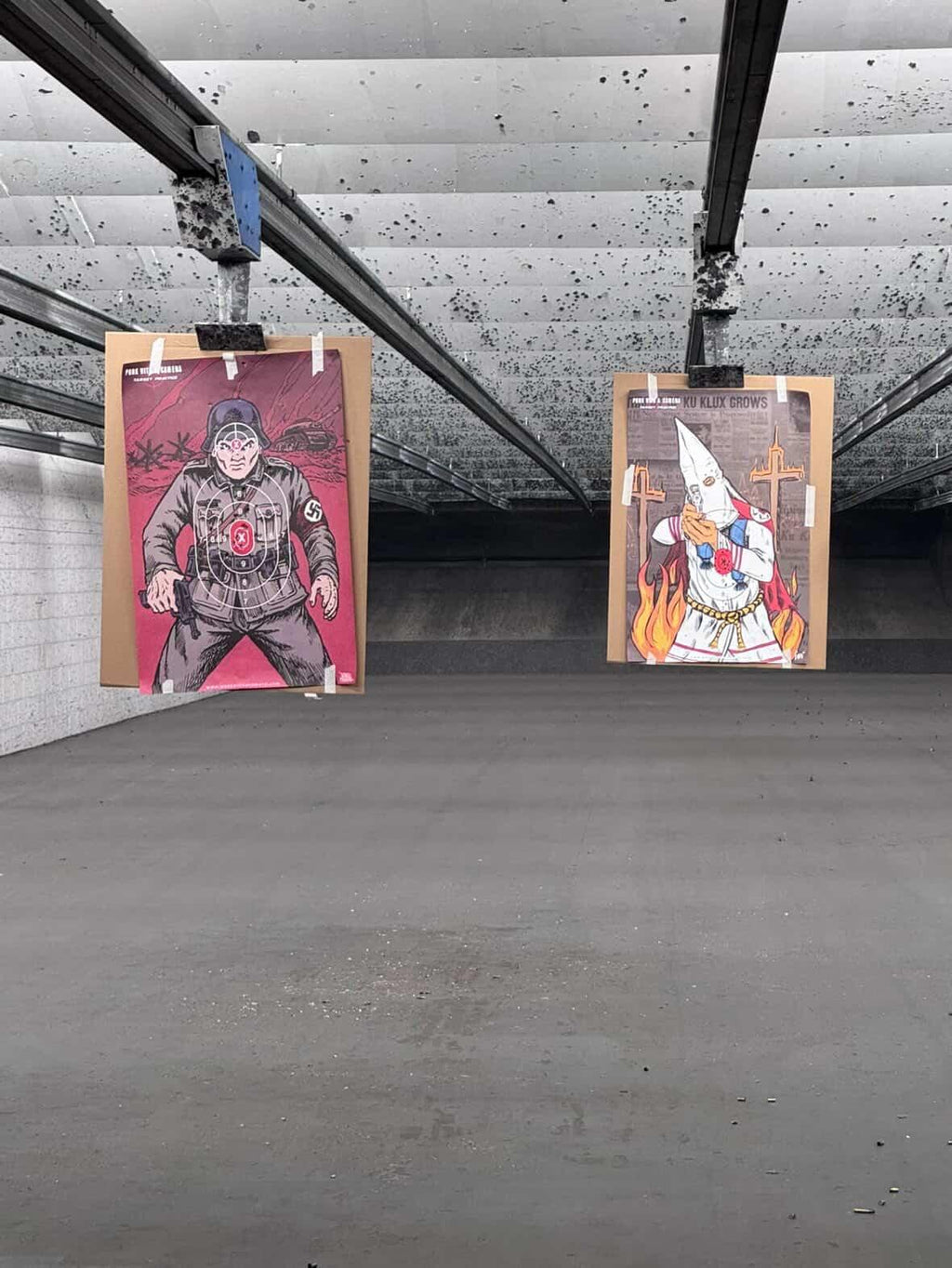 Klansman With A Pistol - Gun Range Target