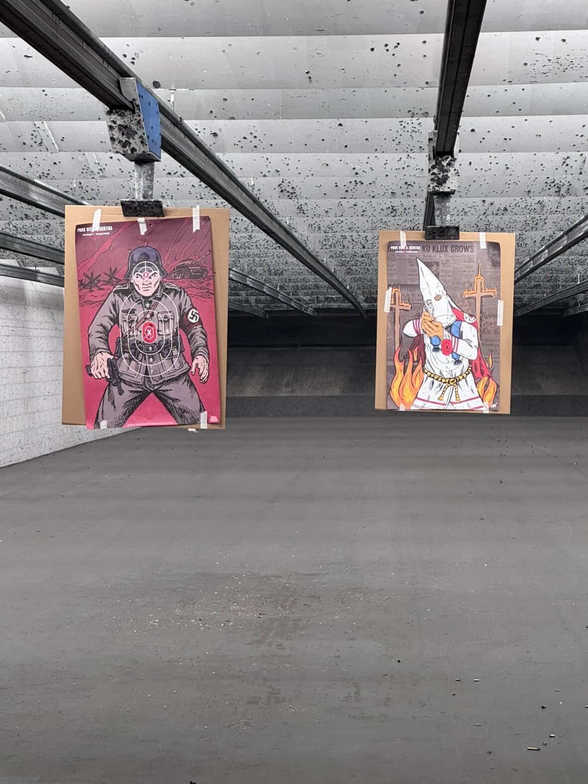 Klansman With A Pistol - Gun Range Target