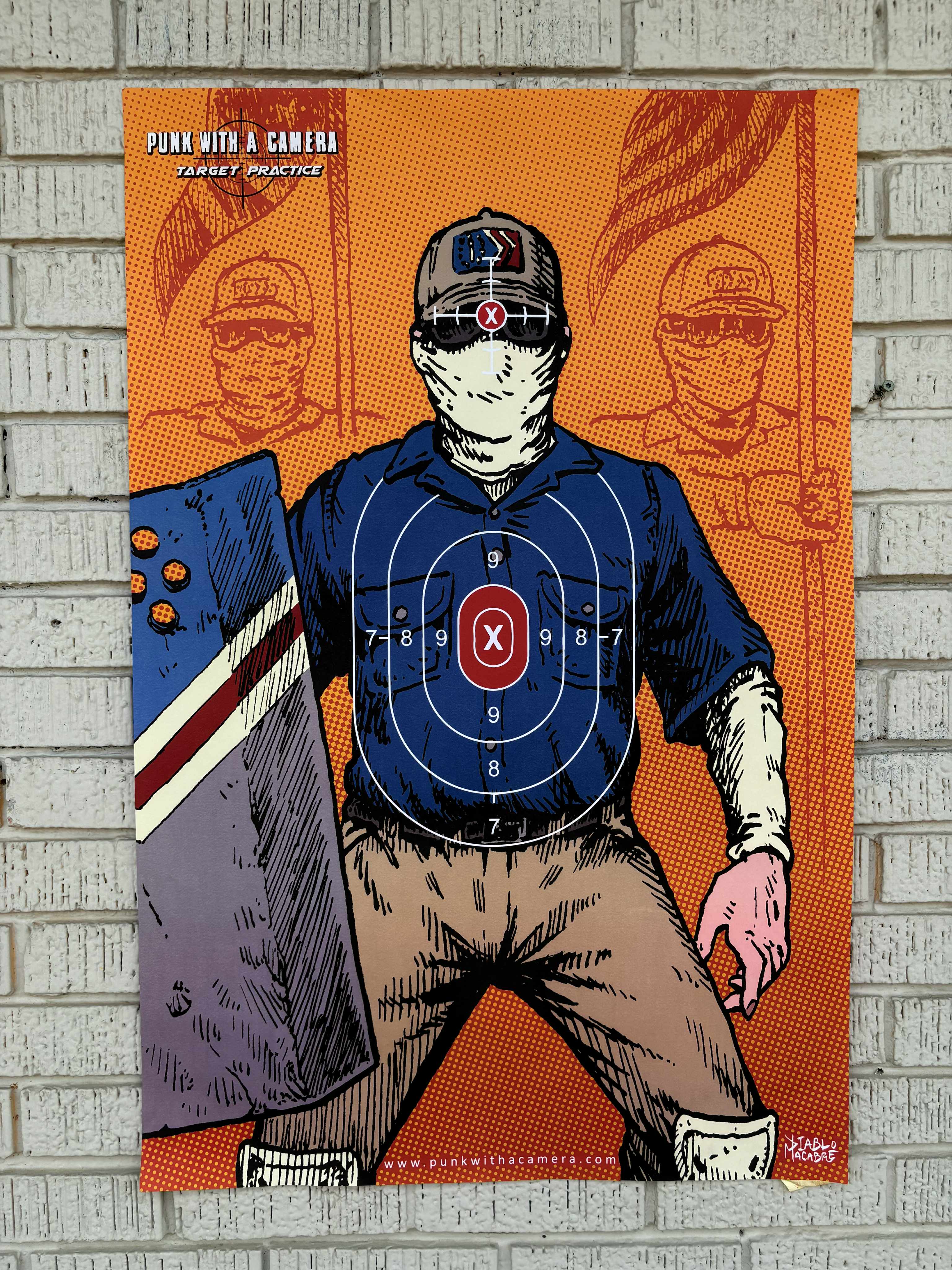 Patriot Front (anti-neo nazi) - Gun Range Target