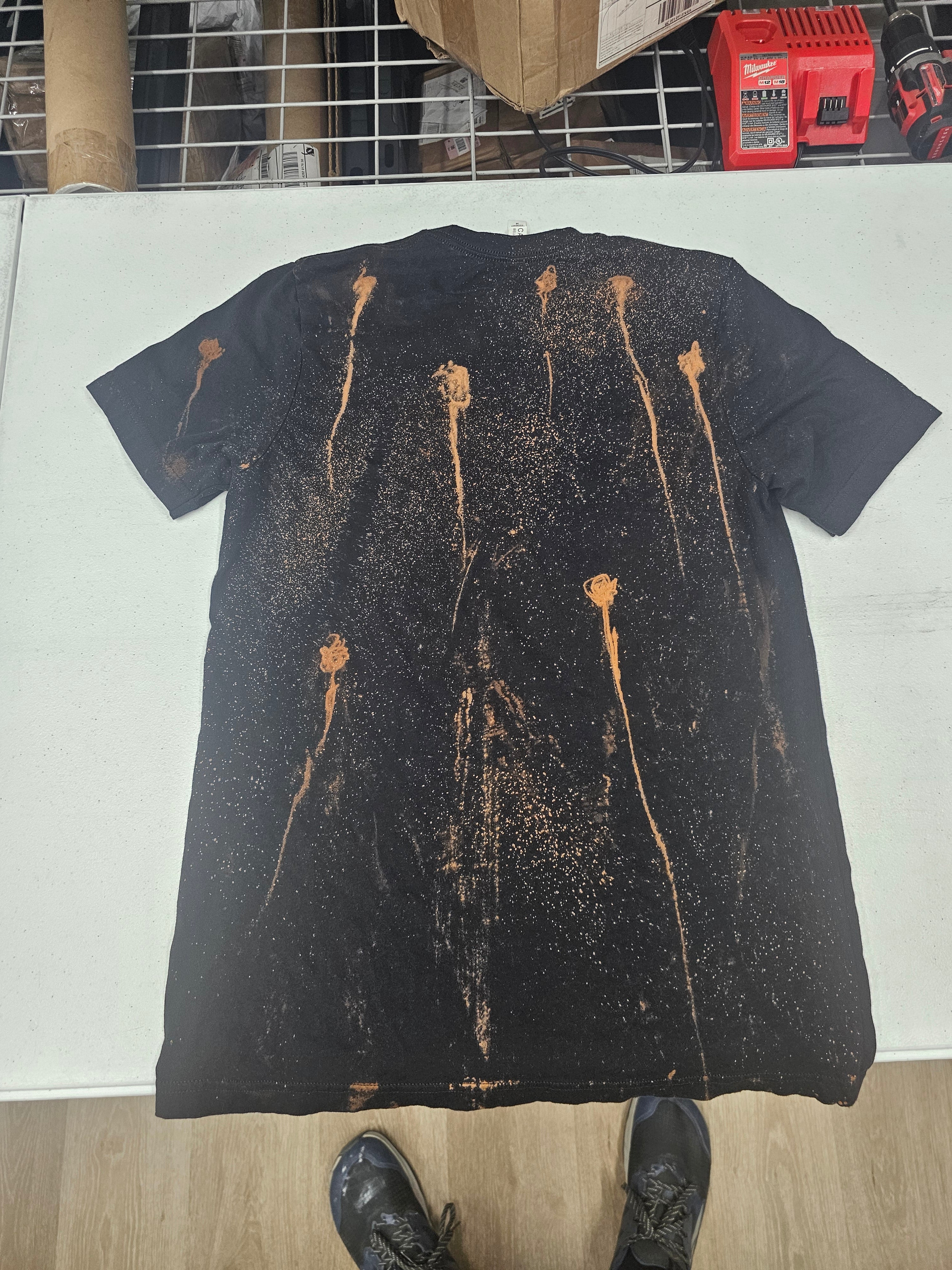 Why Do You Need A 30 Round Mag - Shirt - M - Bleached (Gun Shot Style)