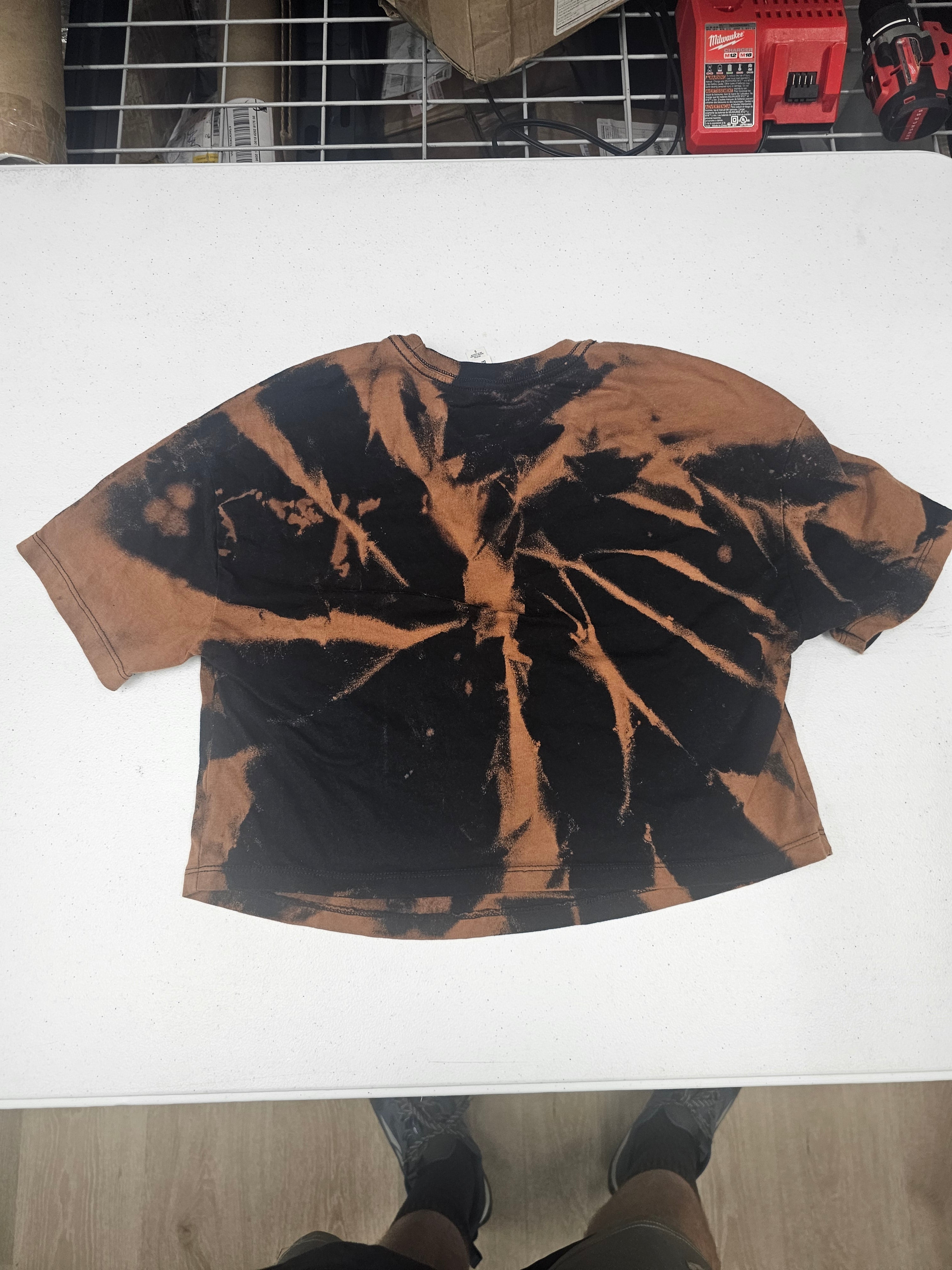 Abortion - Crop Top - S - Bleached (Spiral Style)