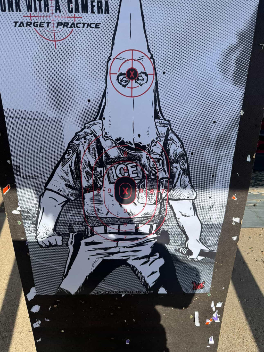 Anti Fascist // Anti Racist - Gun Range Target