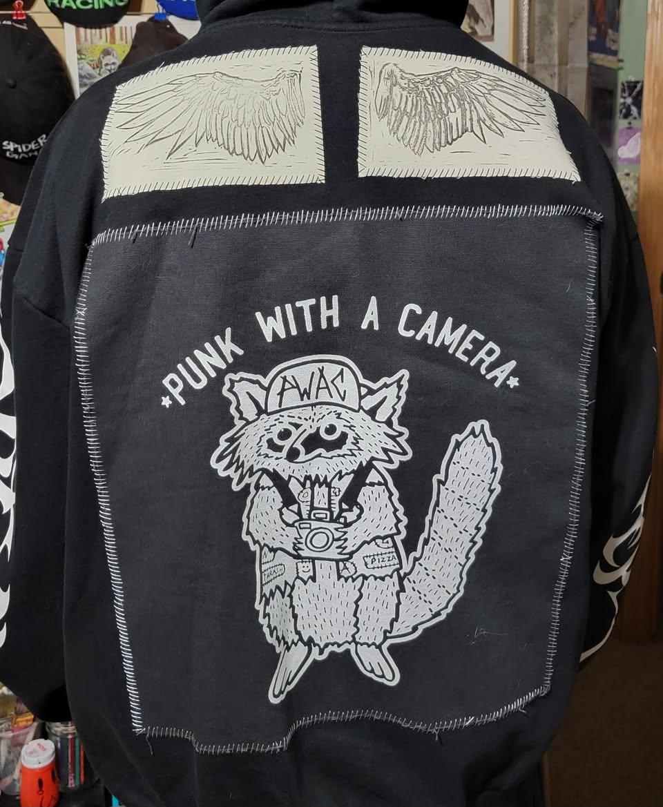 Punk With A Camera - Trash Panda - Backpatch