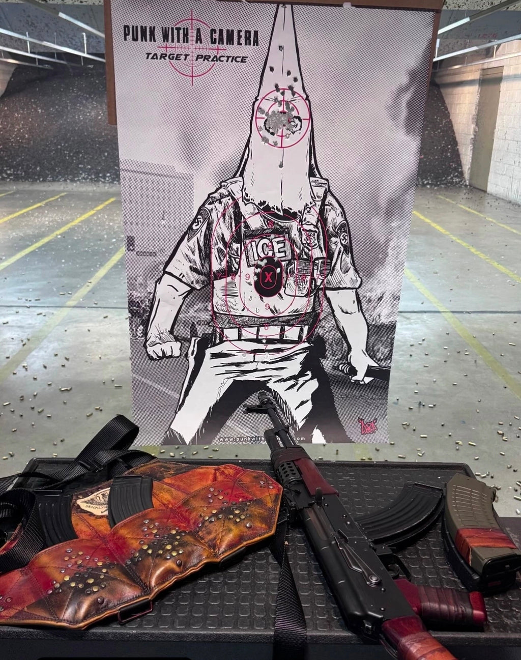 Anti Fascist // Anti Racist - Gun Range Target