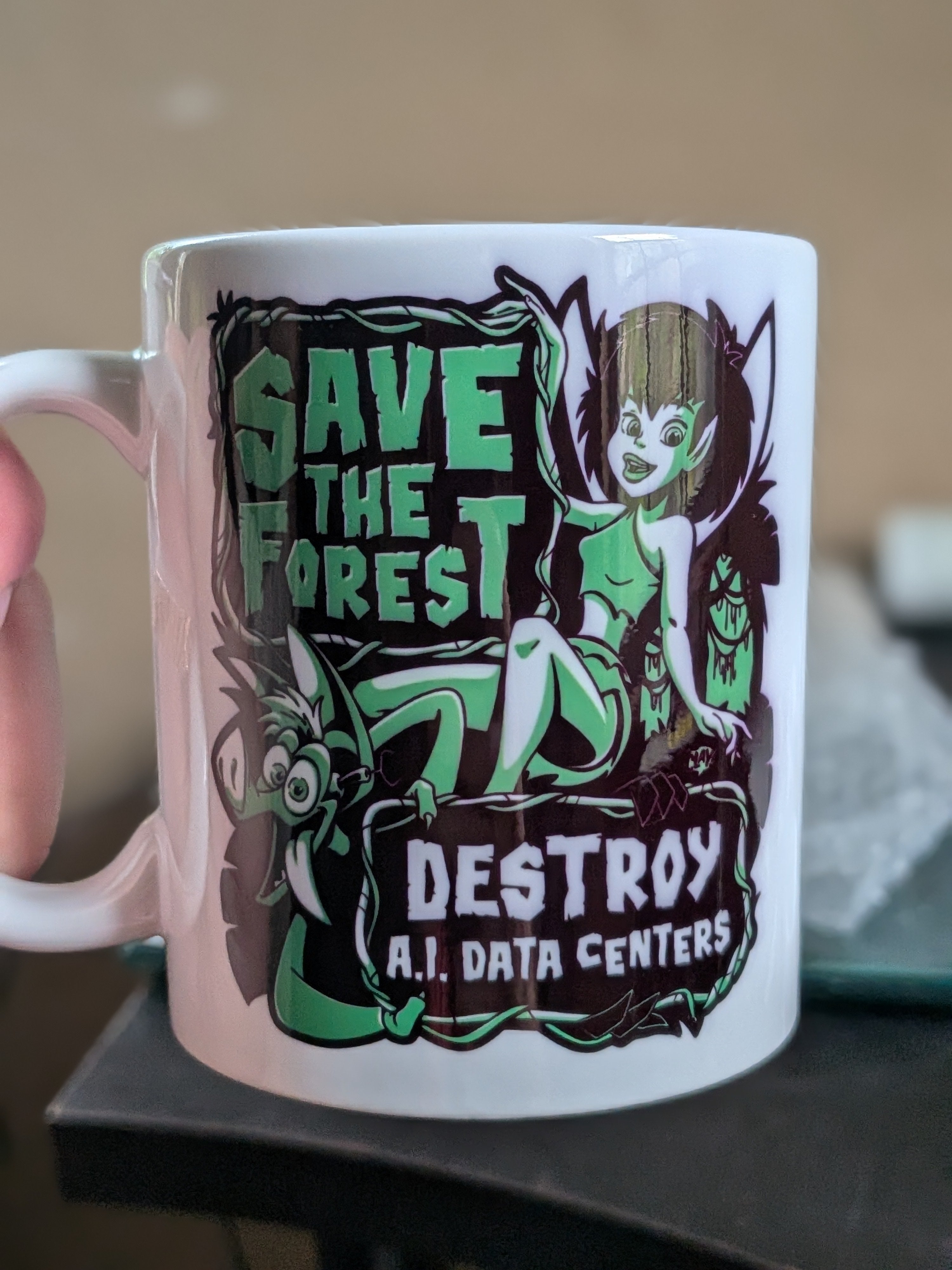 Save the Forest Destroy AI Data Centers - Mug