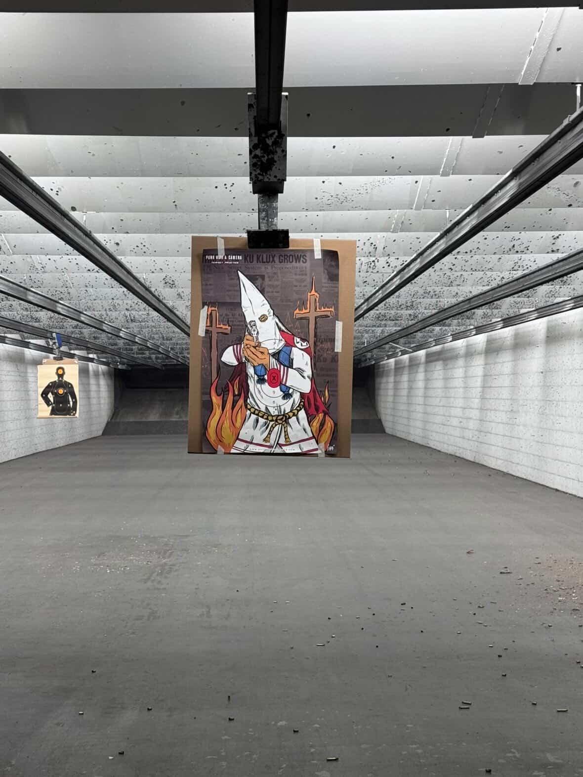 Klansman With A Pistol - Gun Range Target