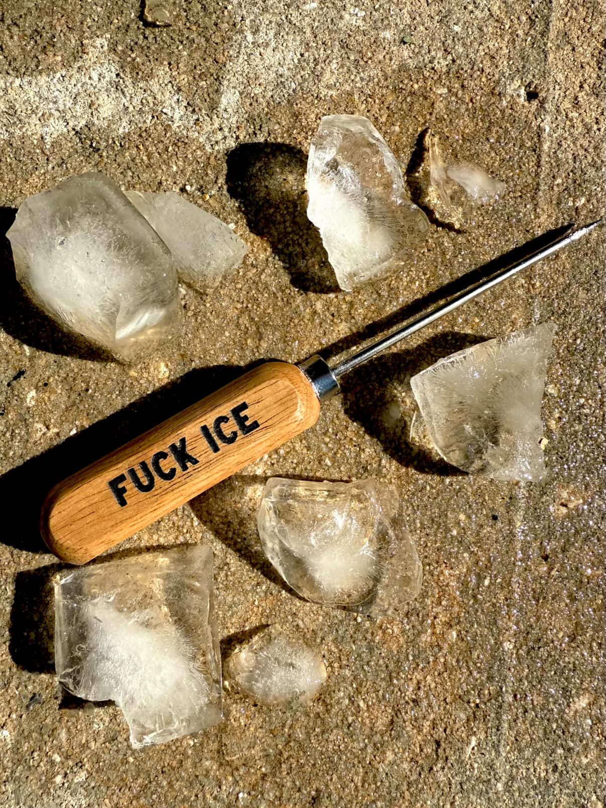 Fuck Ice -  Engraved Book Binding Awl - Preorder