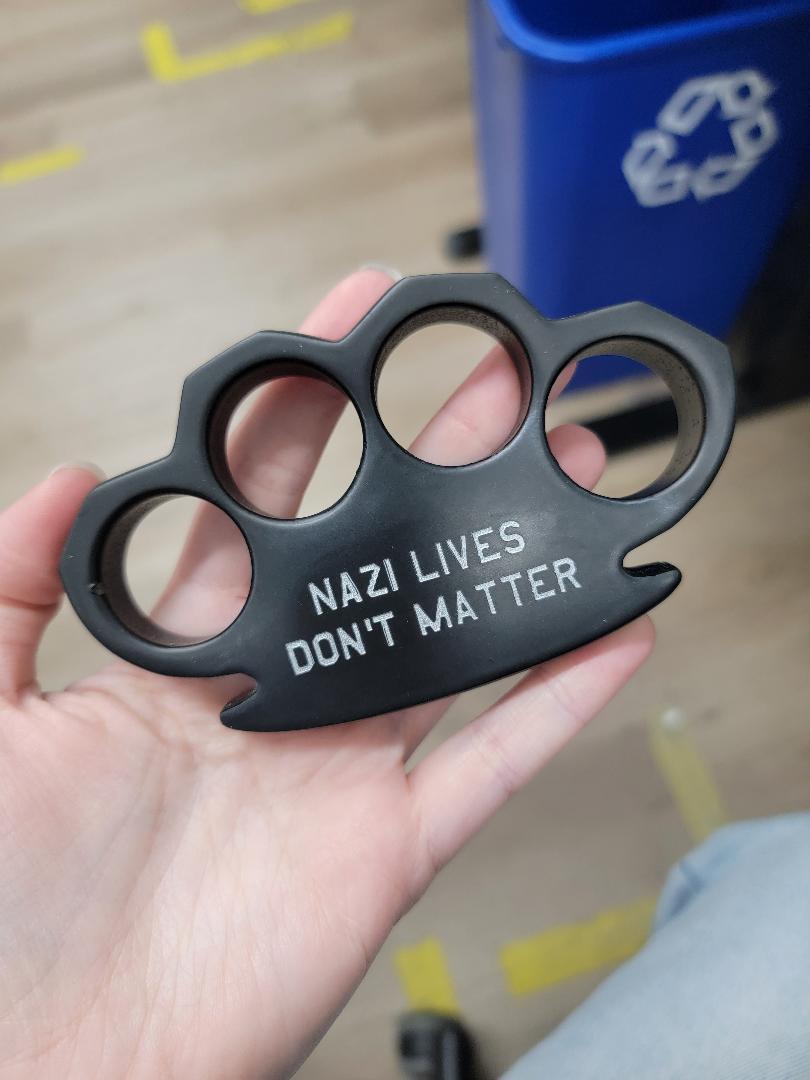 Nazi Lives Don't Matter - Limited Edition Laser Engraved Paper Weight