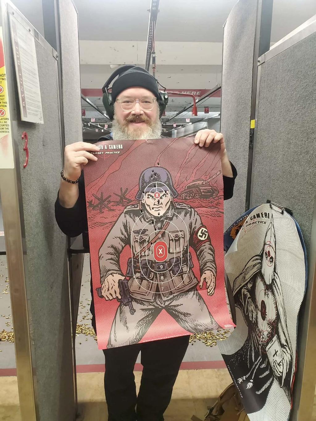 Nazi Soldier Luger Pistol - Gun Range Target