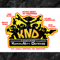 Code Name KommuNity Defense KND - Sticker (3X3)