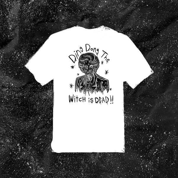 Margaret Thatcher Ding Dong The Witch Is Dead Color T shirt Punk With A Camera