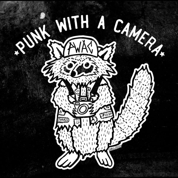Punk With A Camera - Trash Panda - Backpatch