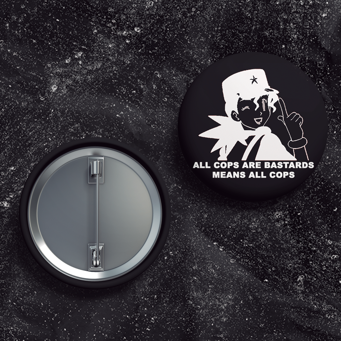 All Cops Means All Cops Jenny - Buttons (1, 1.5, & 2.25 Inch)