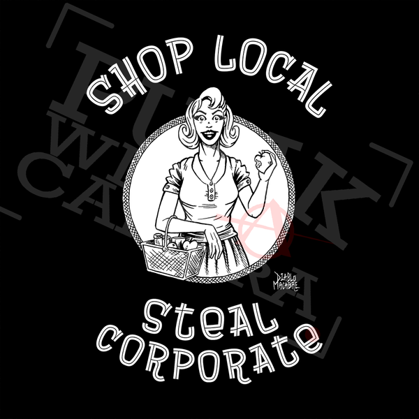 Shop Local Steal Corporate - Sticker (3X3)