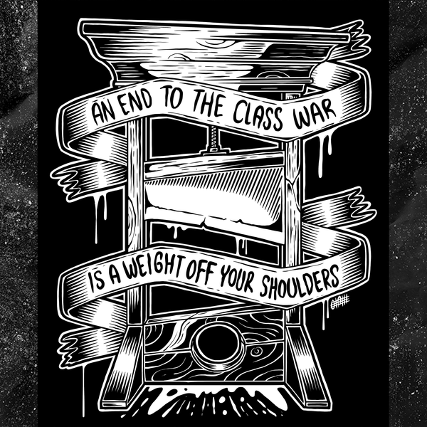 An End To The Class War Is A Weight Off Your Shoulders - Backpatch