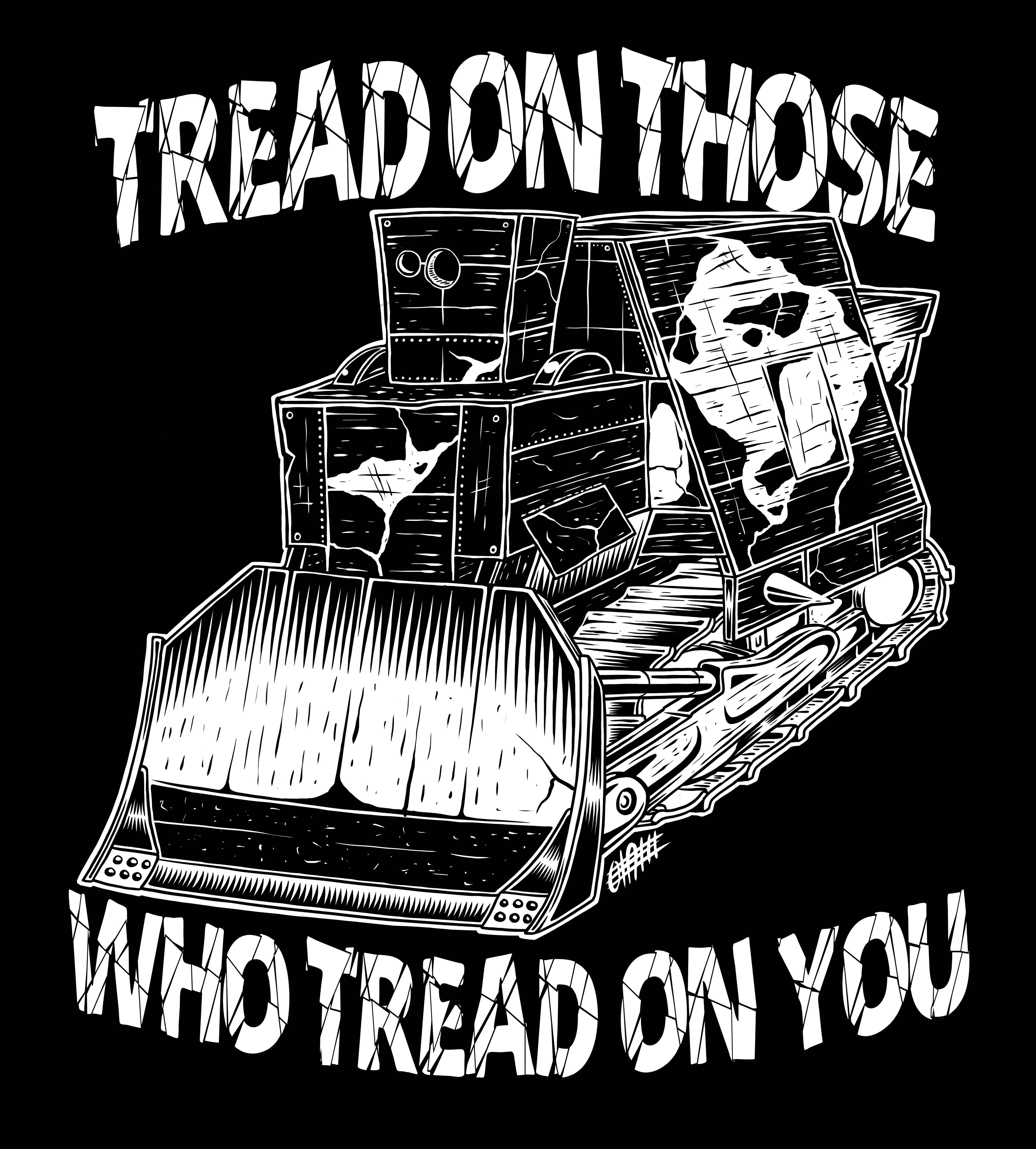 Killdozer - Tread On Those Who Tread On You - Sticker (3X3)