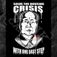 Solve The Housing Crisis With One Easy Step - Sticker (3X3)