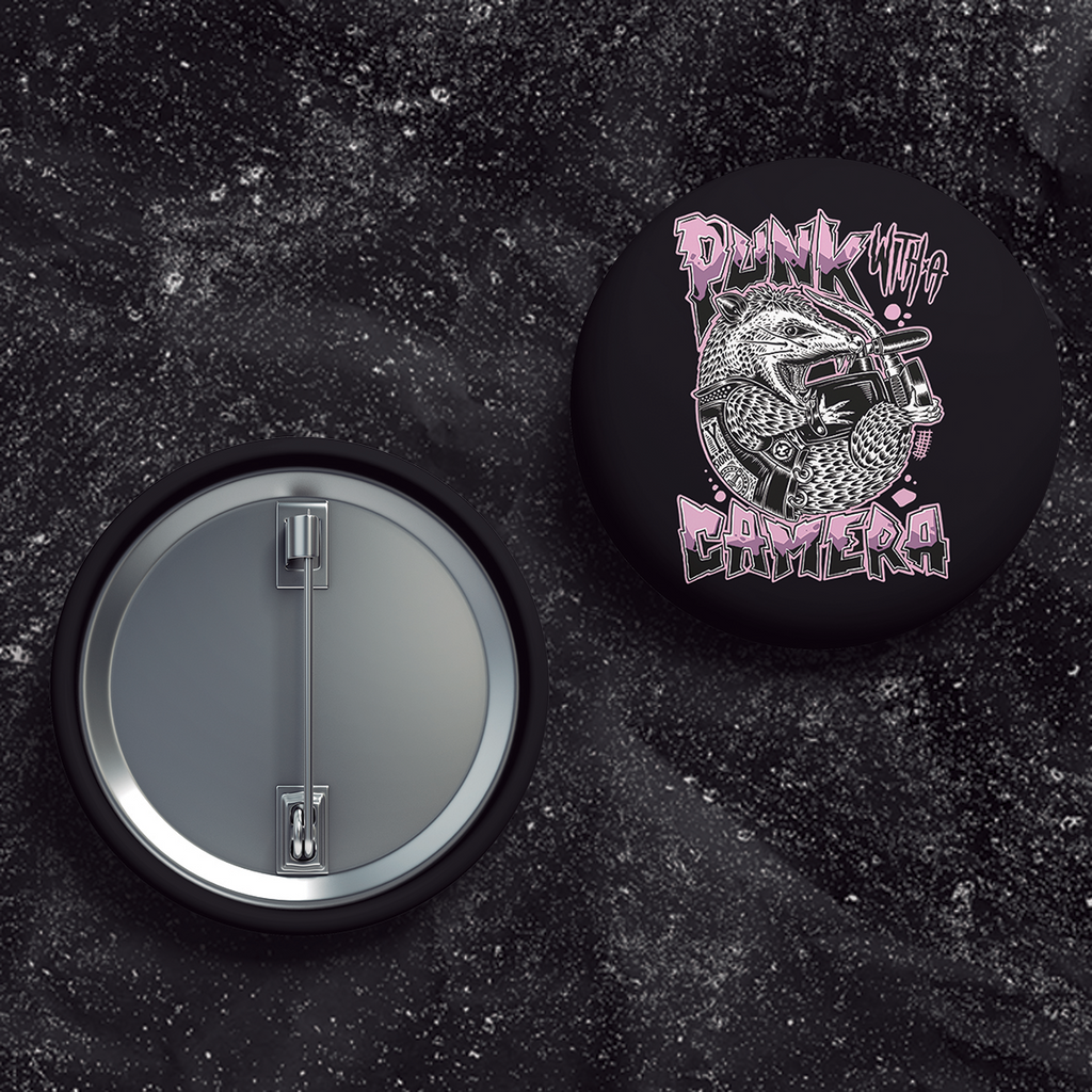 PWAC - Punk Rock Possum - Buttons (1, 1.5, & 2.25 Inch)