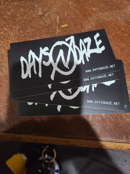 Days N Daze Logo - Sticker (2.5X5)