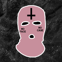 No Face No Case With Cross - Embroidered Ski Mask