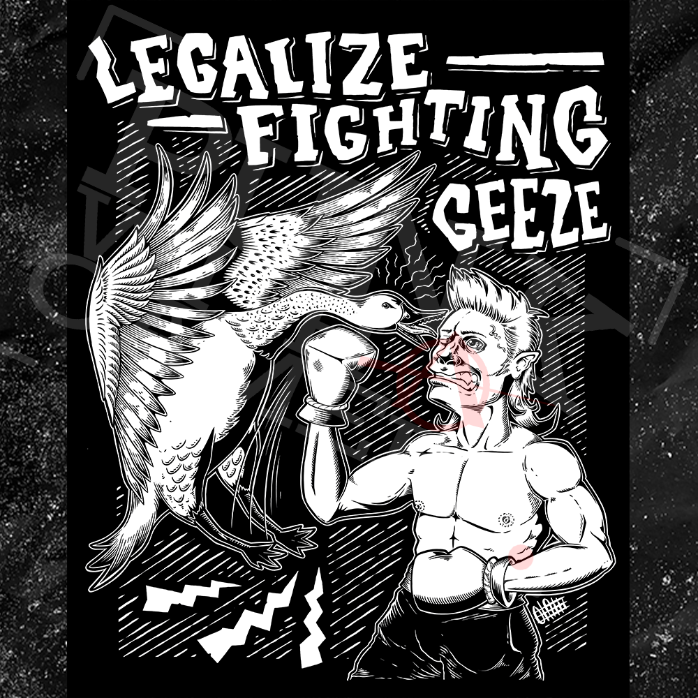 Legalize Fighting Geese - Backpatch – Punk With A Camera