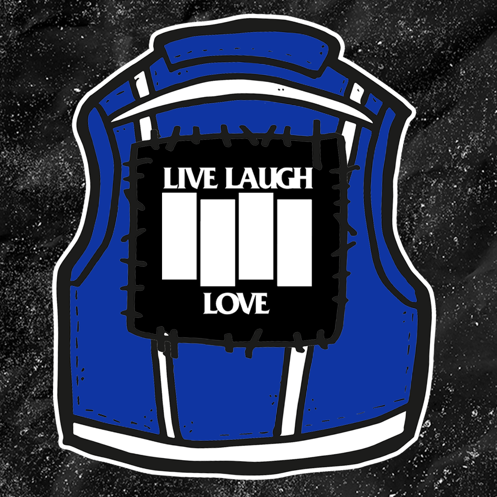 Black Flag - Live Laugh Love - Backpatch
