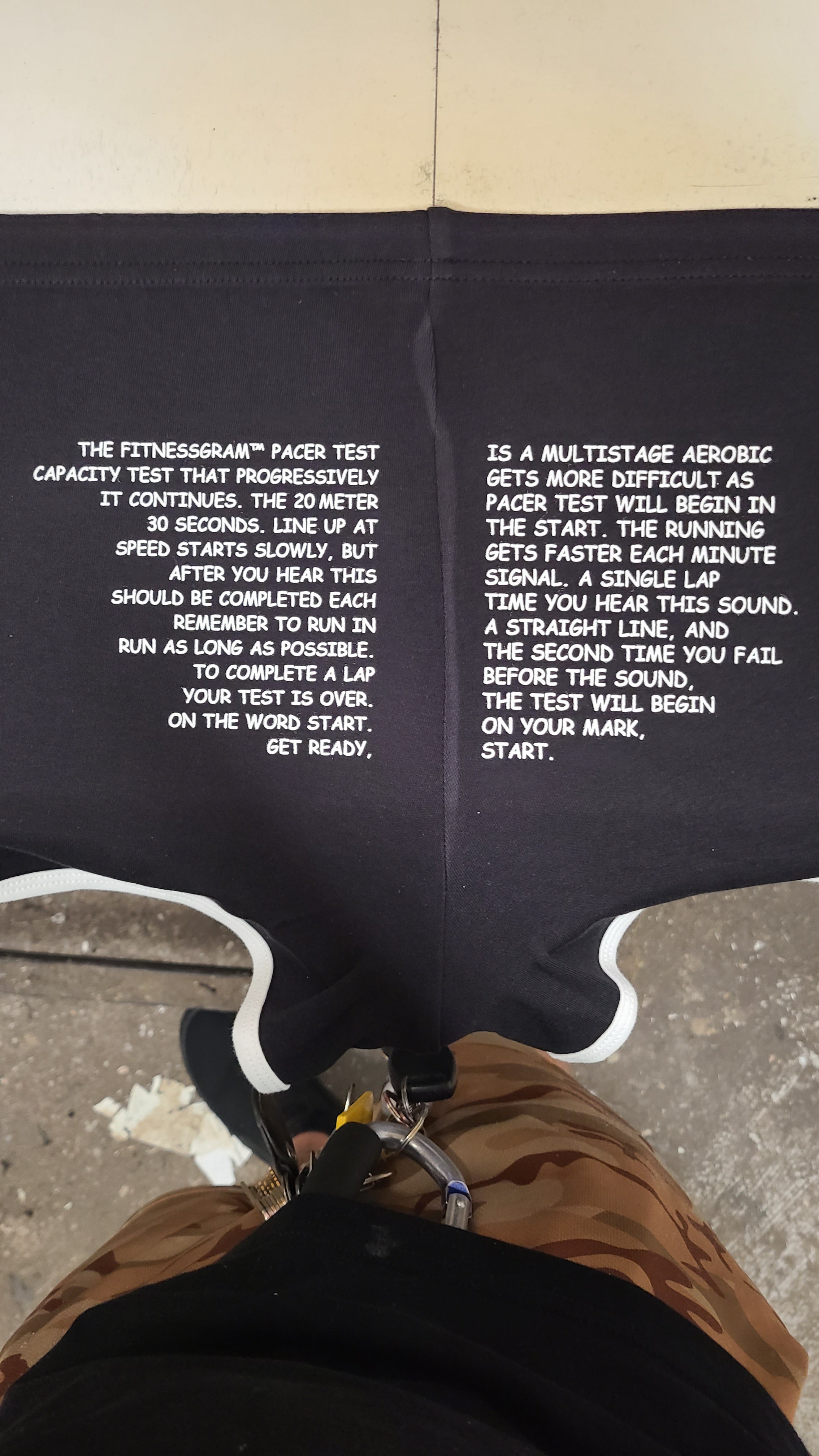 Fitness gram pacer test - Booty Shorts