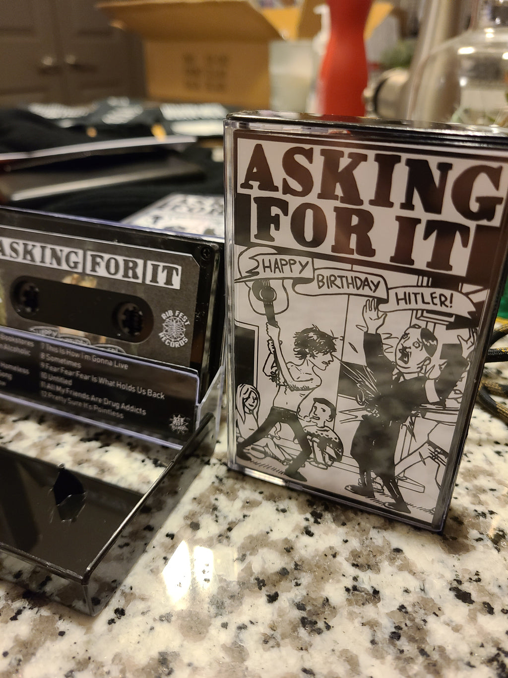 Asking For It - Happy Birthday Hitler - Cassette Physical Media
