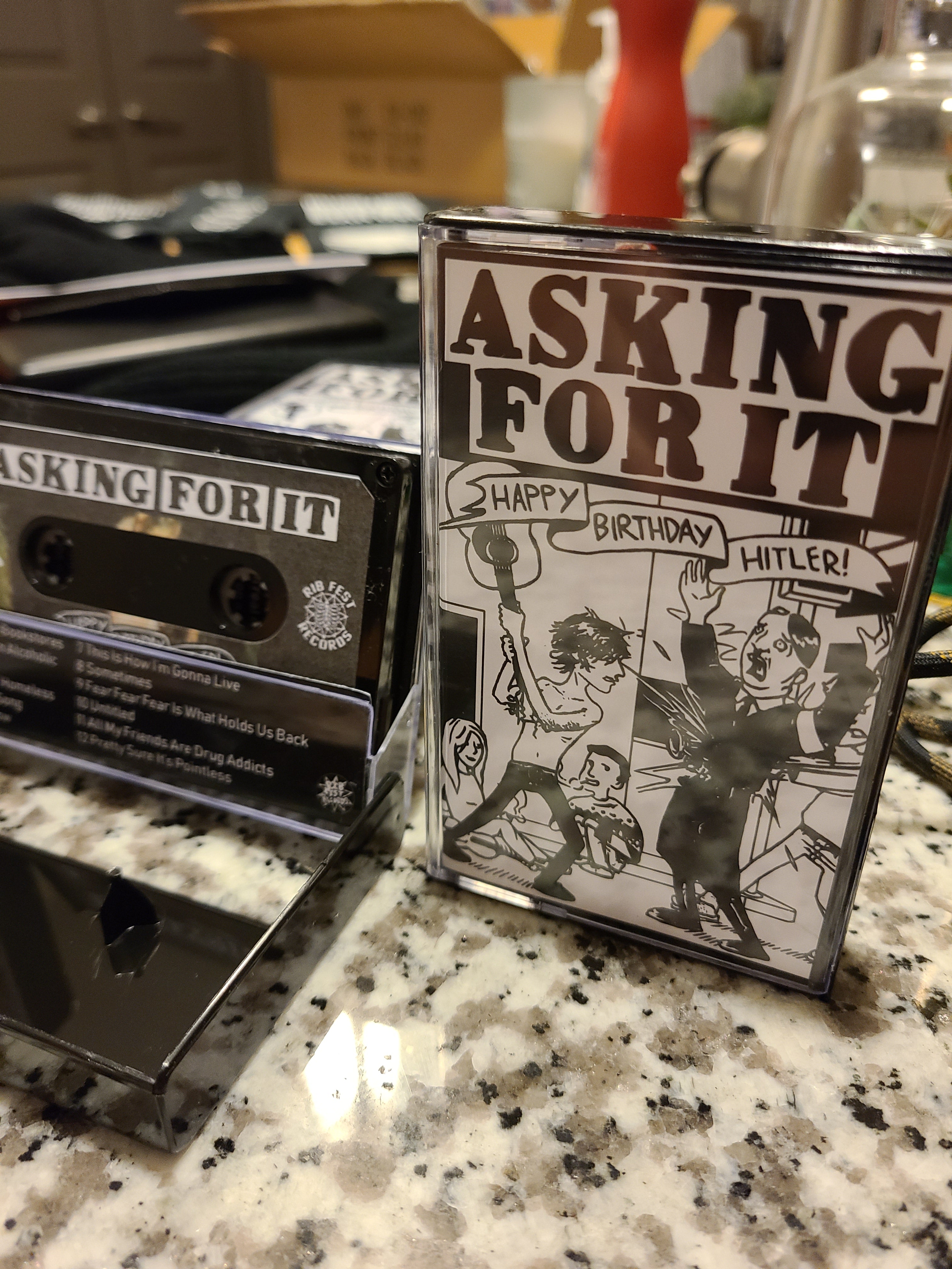 Asking For It - Happy Birthday Hitler - Cassette Physical Media
