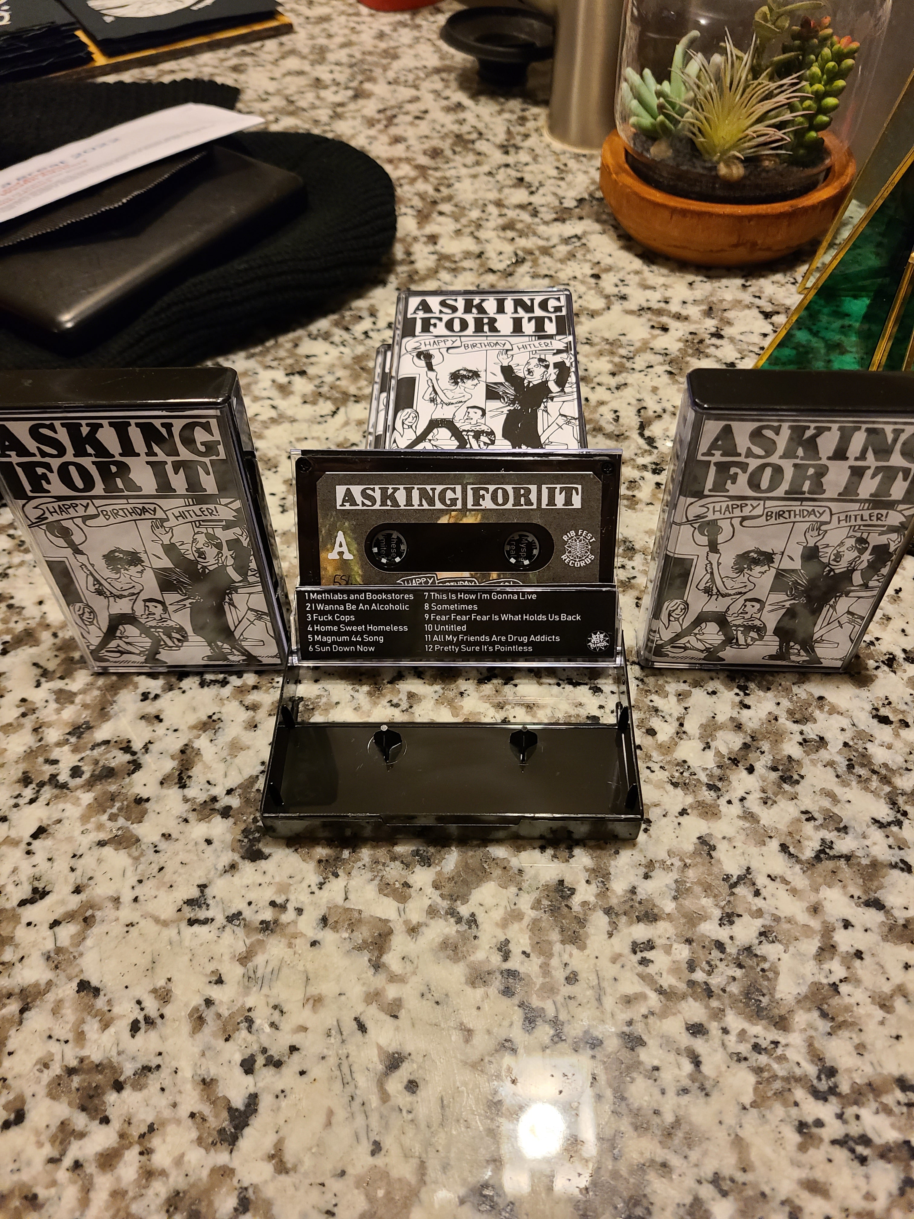Asking For It - Happy Birthday Hitler - Cassette Physical Media