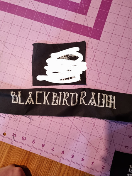 Blackbird Raum Large Text Patch